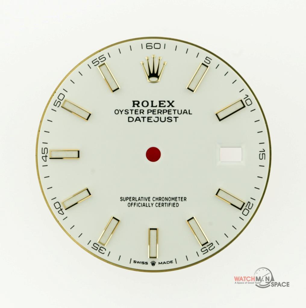 Original Men’s Rolex Datejust 41 126333 126303 Gloss White Index Dial 2/T #D7