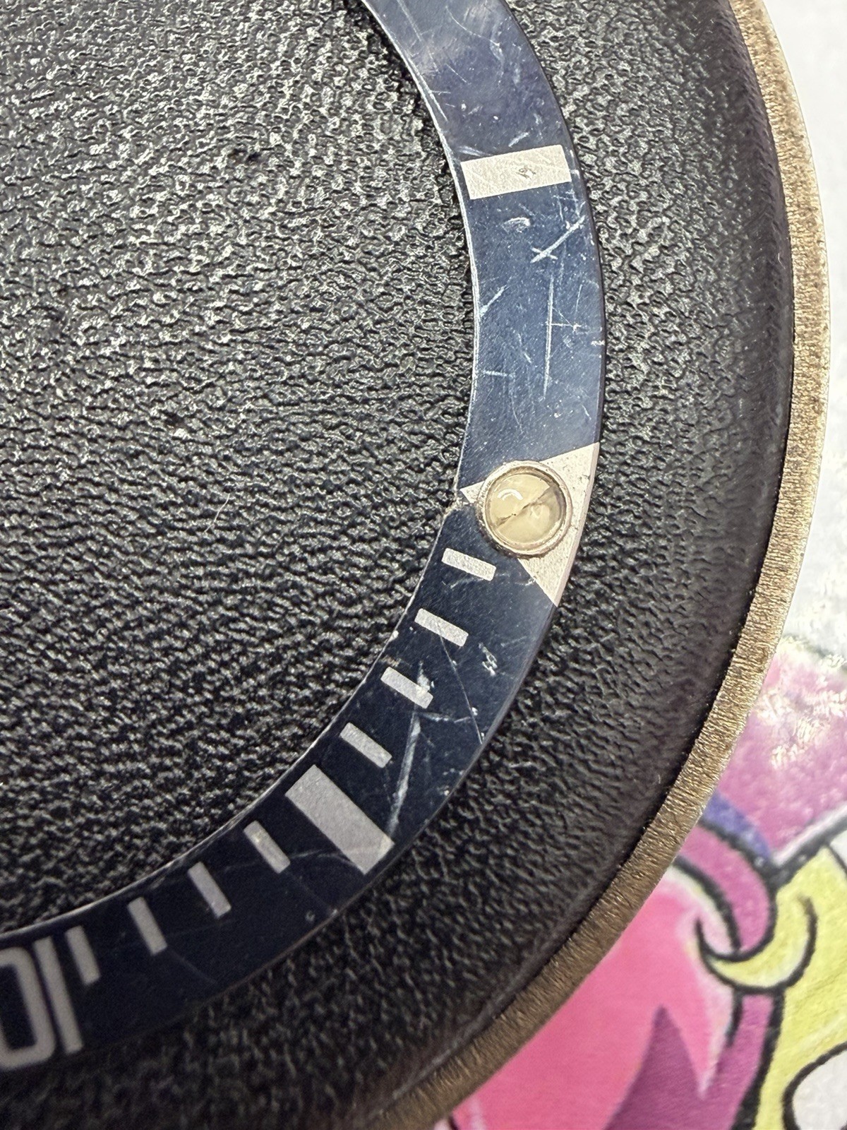 ROLEX SUBMARINER Bezel Insert 16800 168000 16610 Faded Cobalt Genuine Vintage