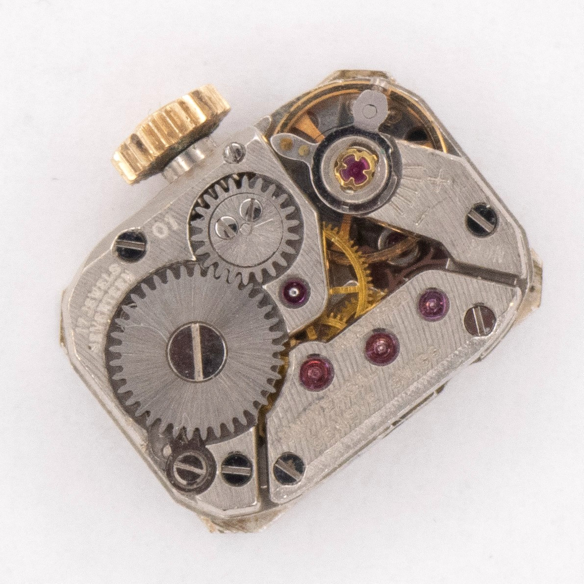 Vintage Universal Genève Caliber 01 17-Jewel Wristwatch Movement, Ticks a Bit
