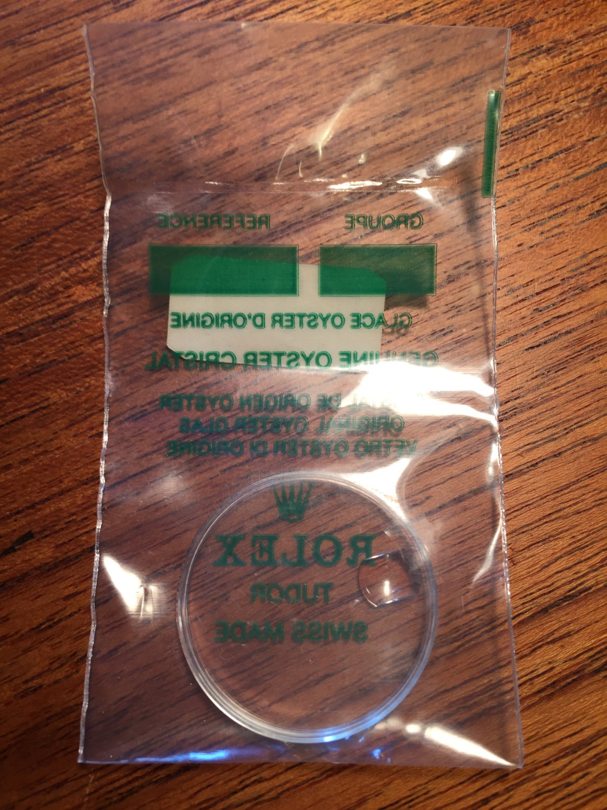 Rolex Tudor Original Factory Sealed 25-112 Tropic Oysterdate Crystal OEM NOS