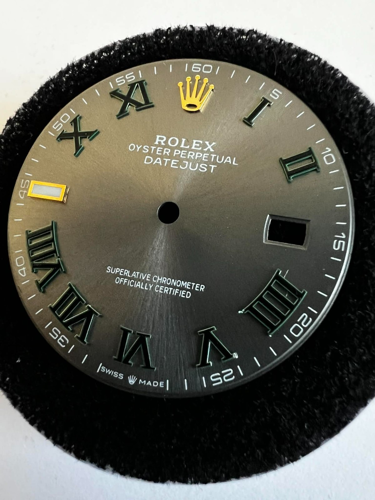 Rolex Datejust 41mm Custom Wimbledon/ Yellow Gold Roman Markers Dial