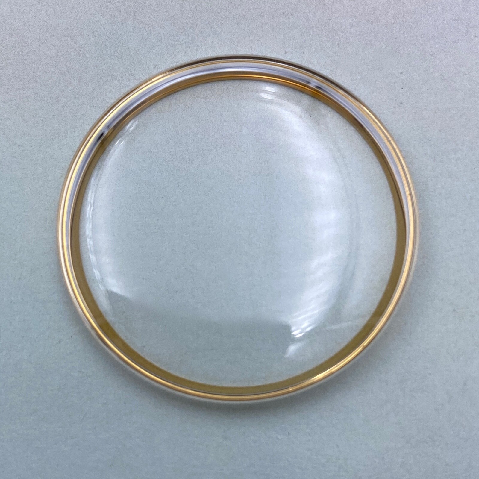 Genuine Vintage Omega Crystal # 1324 W/ Retainer Ring 28.6 mm. Open Package.