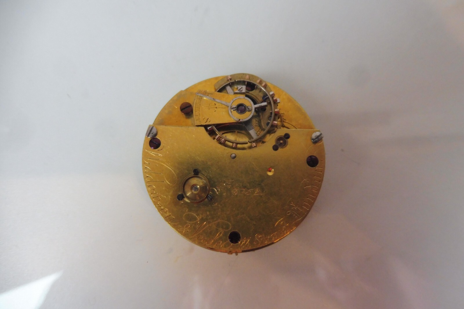 Pocket Watch, Watch Mechanism for Widdowson & Verale London