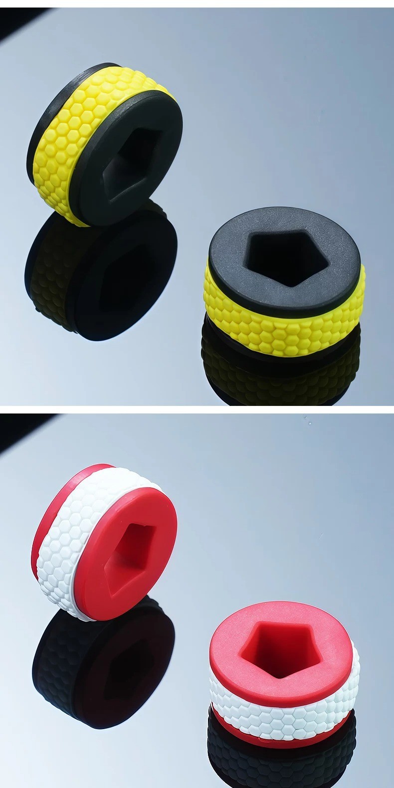 Replacement Two Tone FKM Rubber Crown Ring Fits Richard Mille RM67 -02