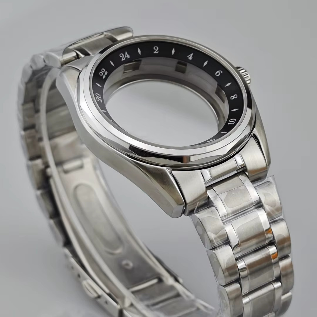 39.5Mm Watch Arabic Bezel Case Fit 28.5Mm Dial for Seiko Grand GMT NH35/36/34/4R