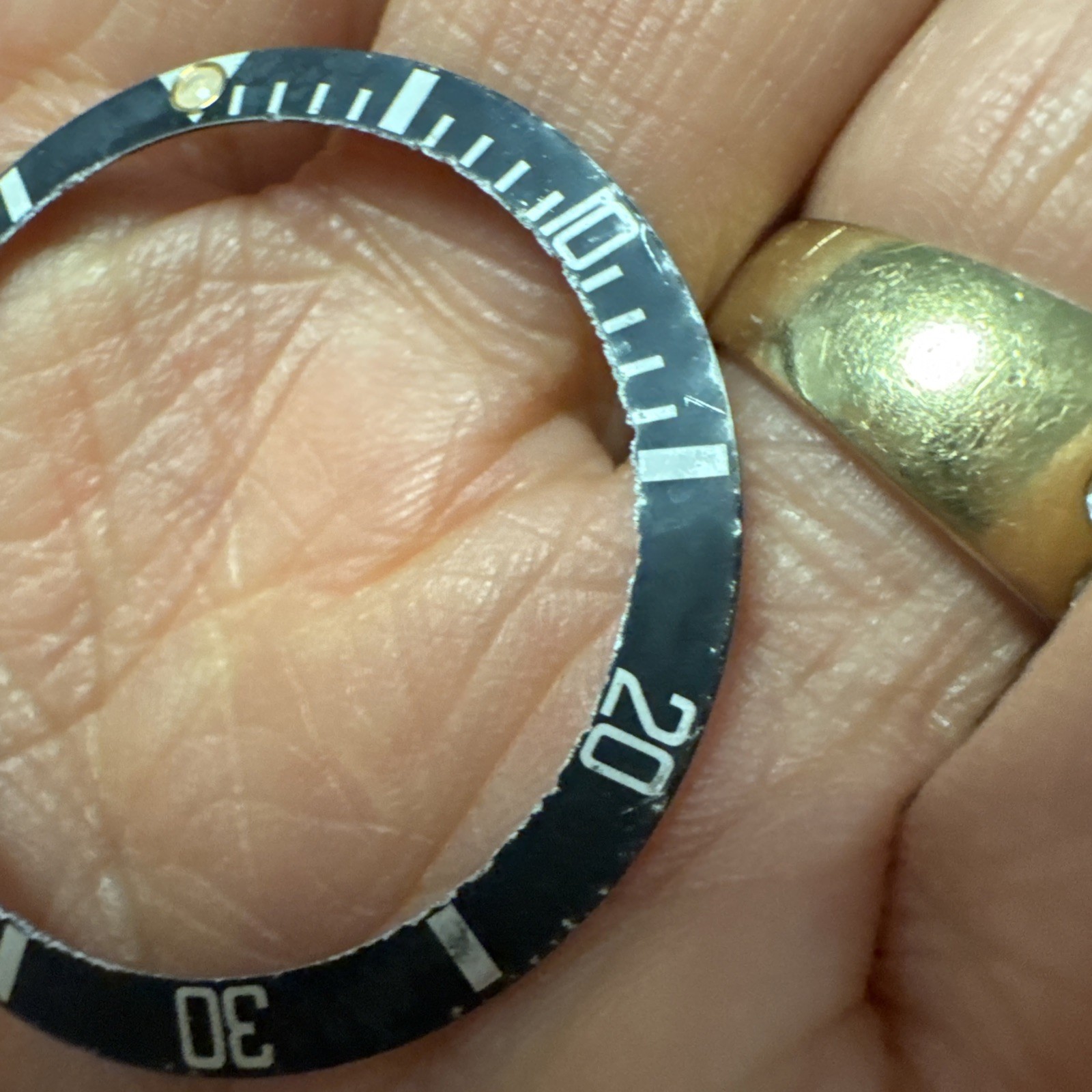 Original Rolex Oyster Submariner Black 16800 16610 16600 16660 bezel Insert (70)