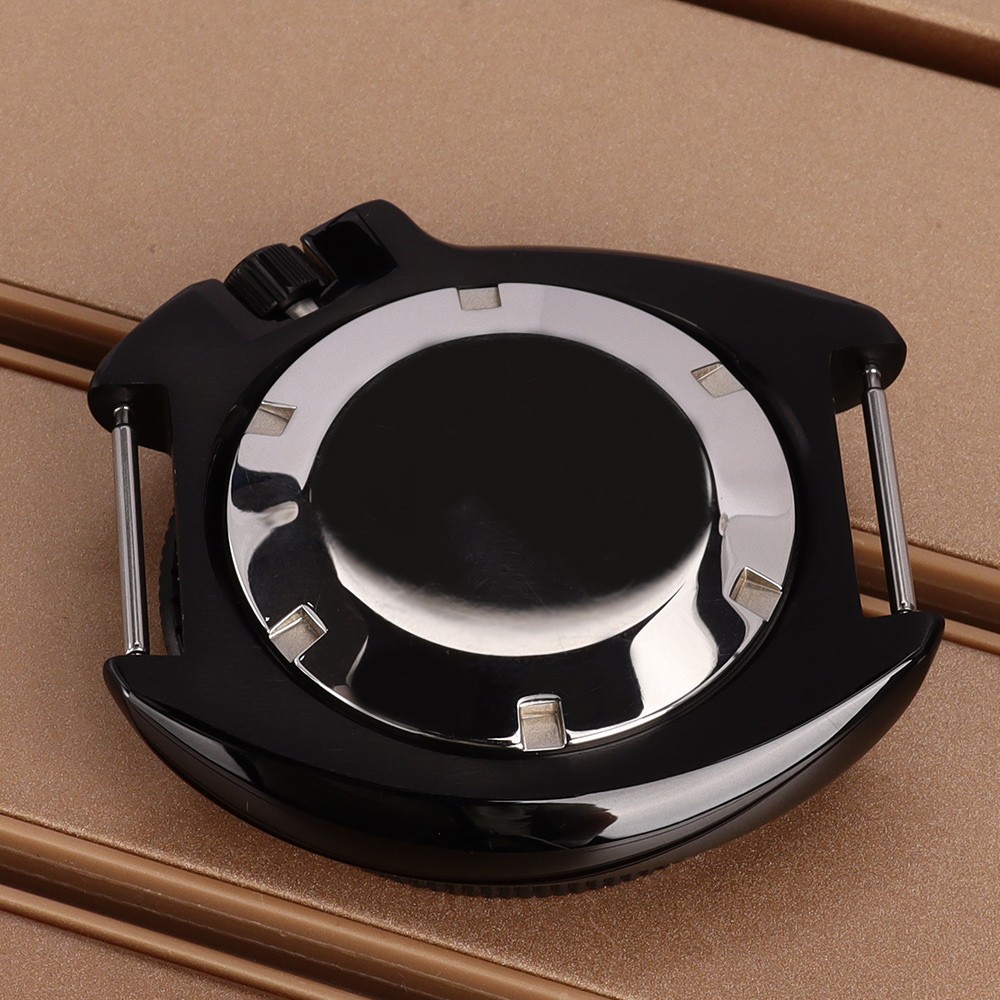 FEIYASHI PVD Black turtle Style Watch Case 44mm Sapphire For Seiko NH35 Movement