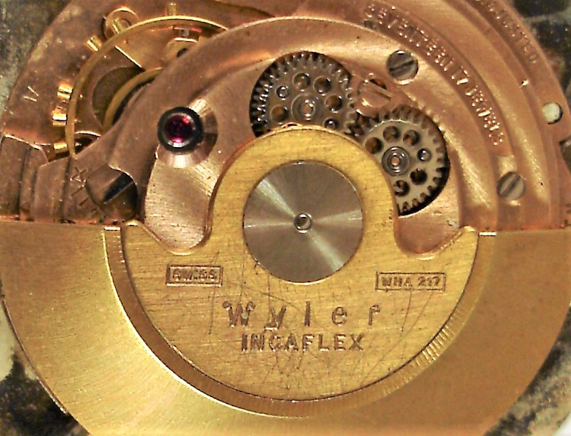 Vintage Wyler Peak Incaflex Automatic Movement Cal.WHA217 – ETA 2472 1970s