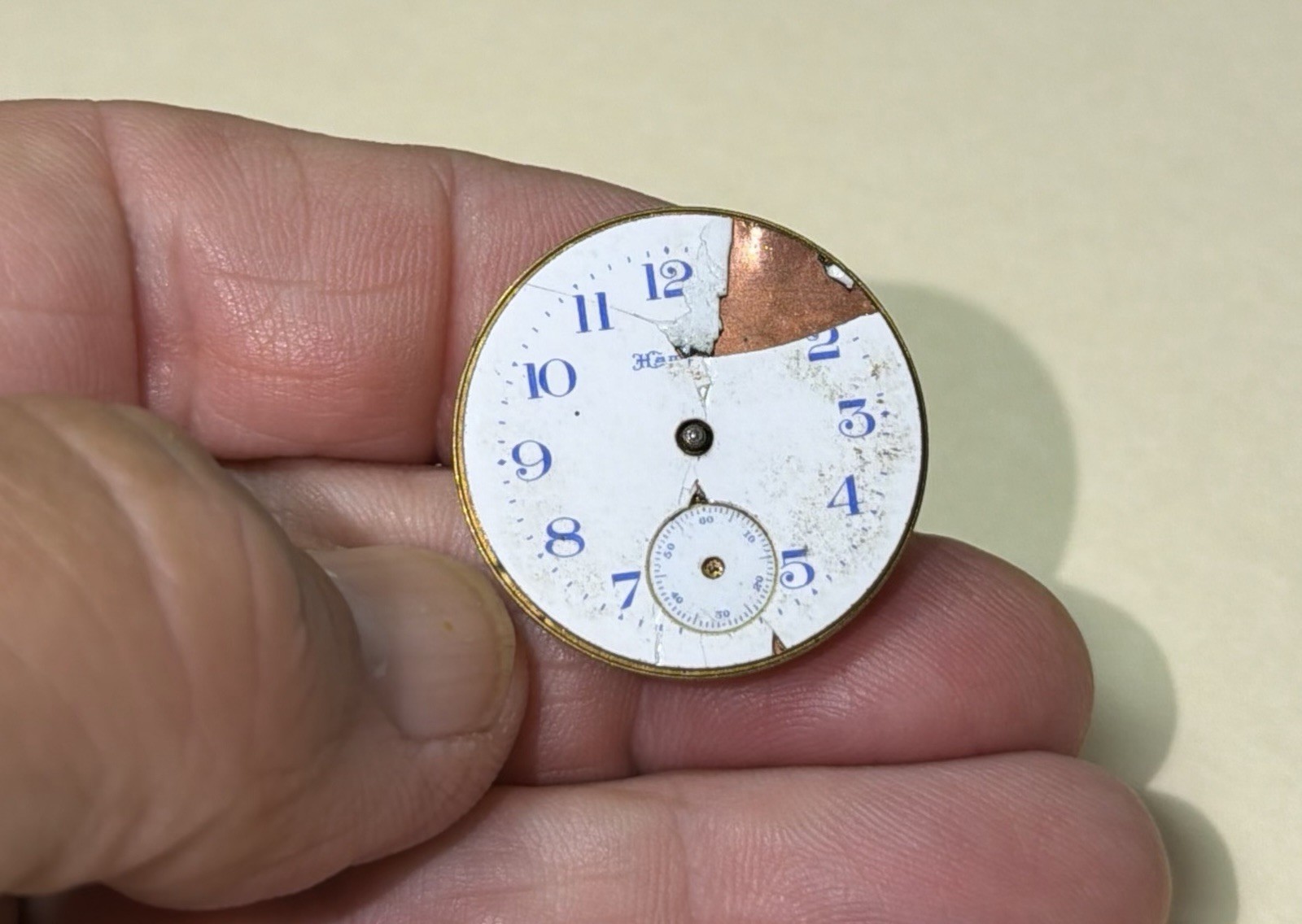 Hampden Molly Stark Size 3/0 Pocket Watch Movement For Parts
