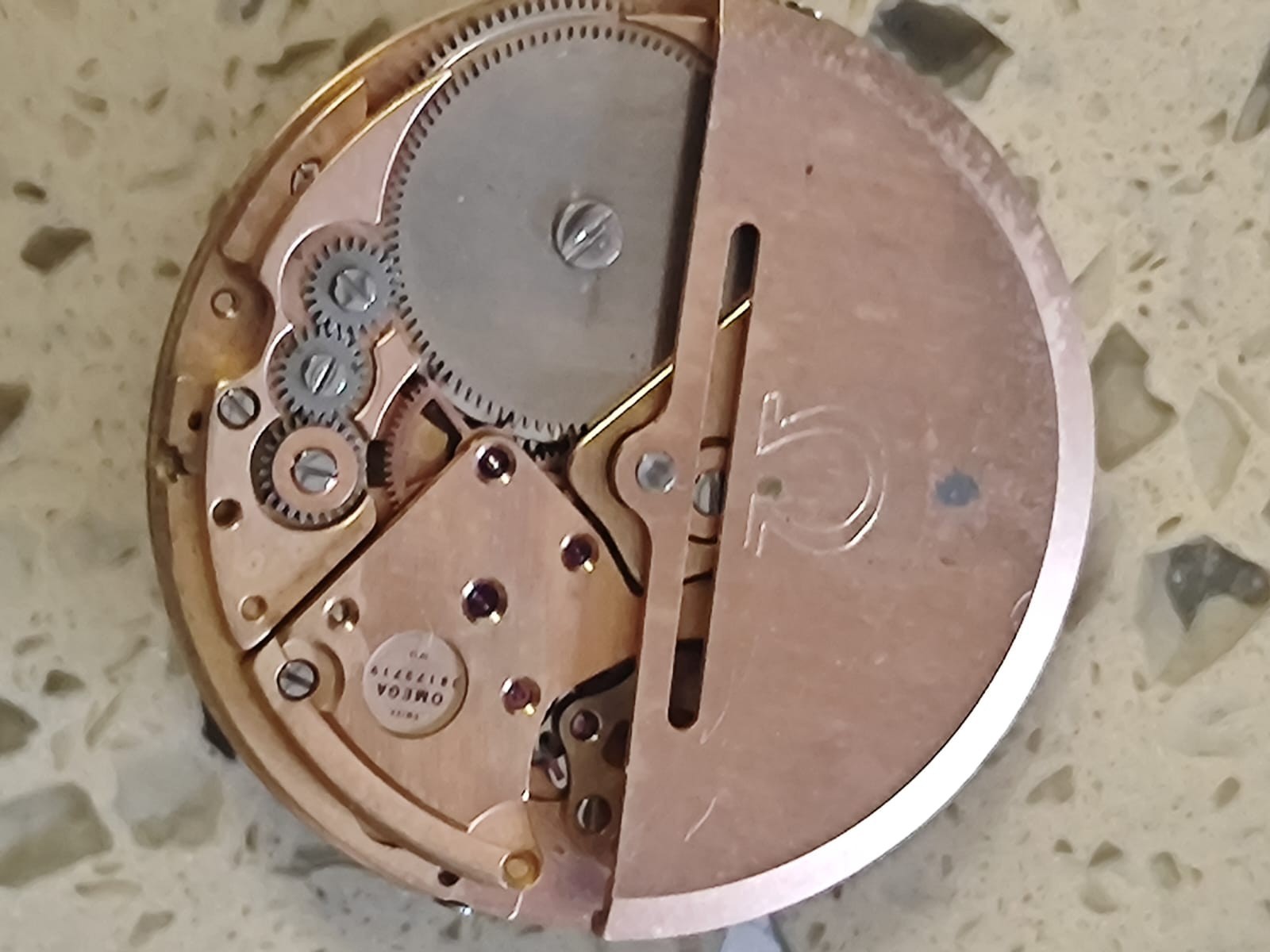 Vintage Omega 1012 Incomplete Movment Not Working parts fit for omega 1020