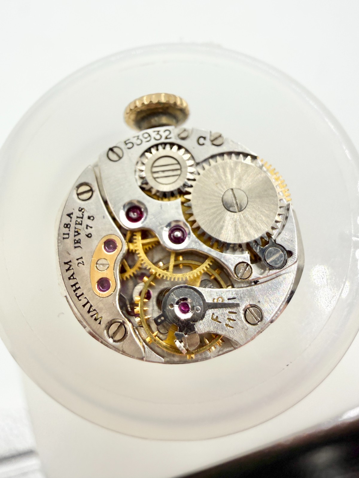 Running Antique Waltham Cal.675 21j Manual Wind Ladies Watch Movement