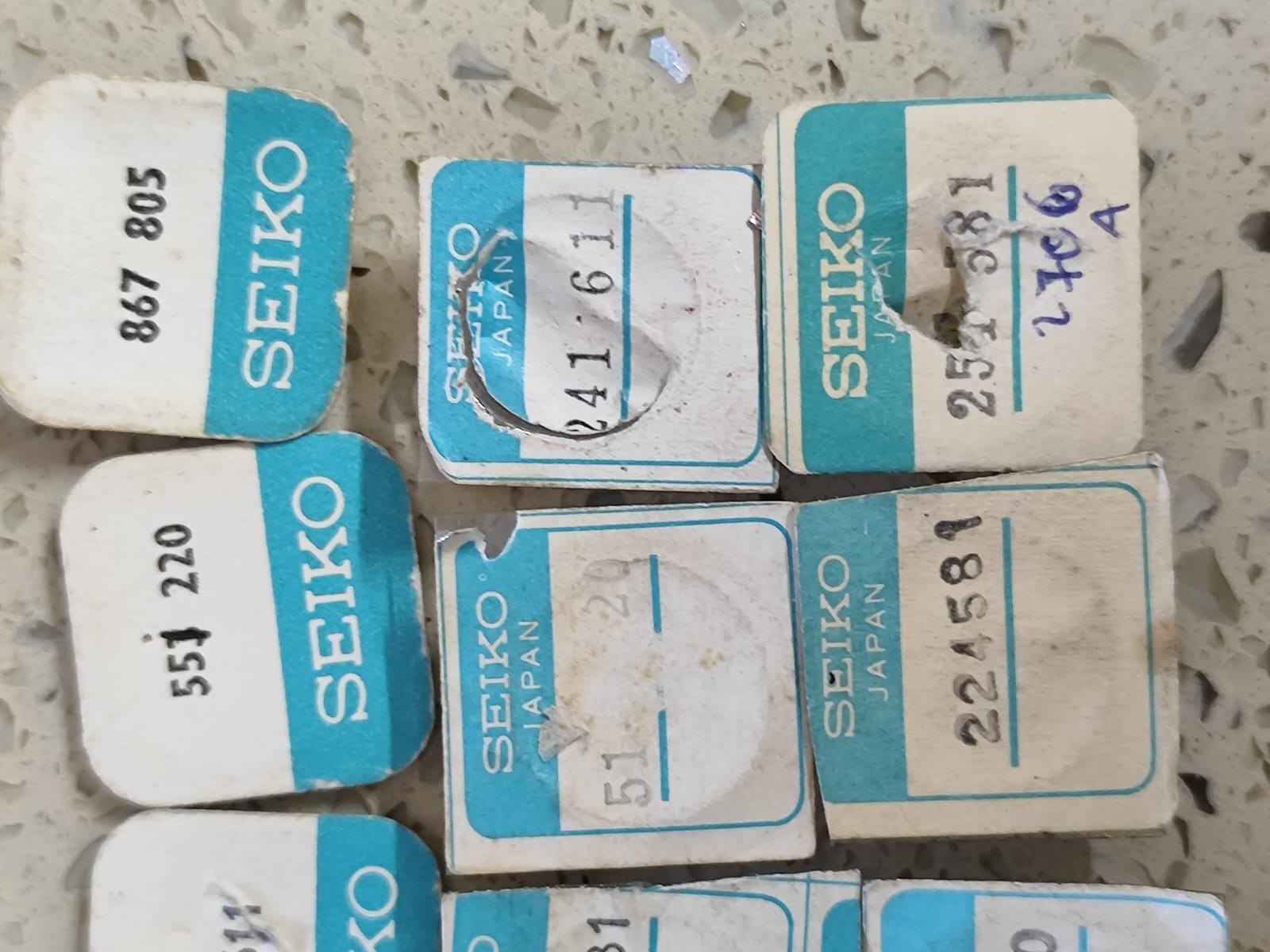 Vintge LOT 15 SEIKO PARTS FOR PARTS NOS