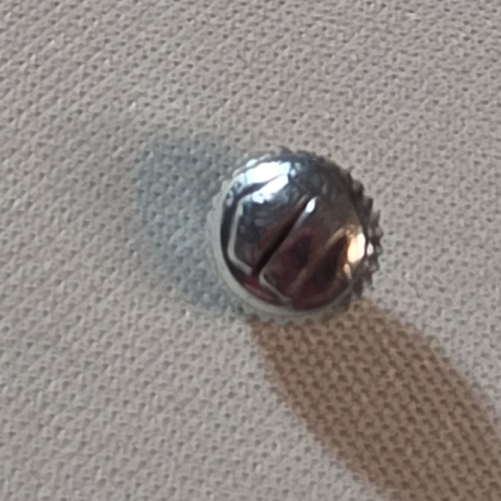Silver-Tone Knurled Metal Watch Crown Replacement Part for Wristwatch Repair