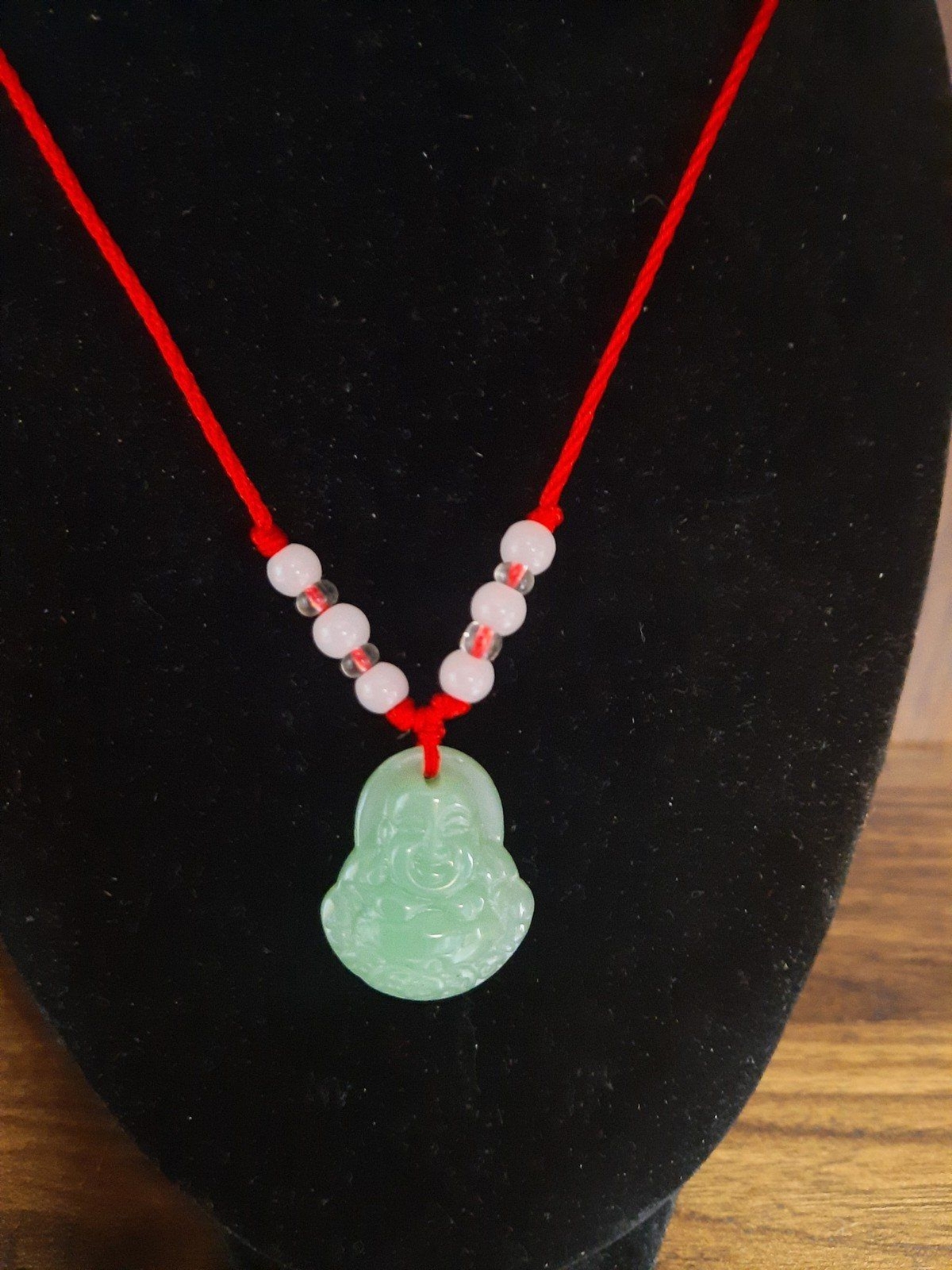 Adjustable Green Buddha Necklace