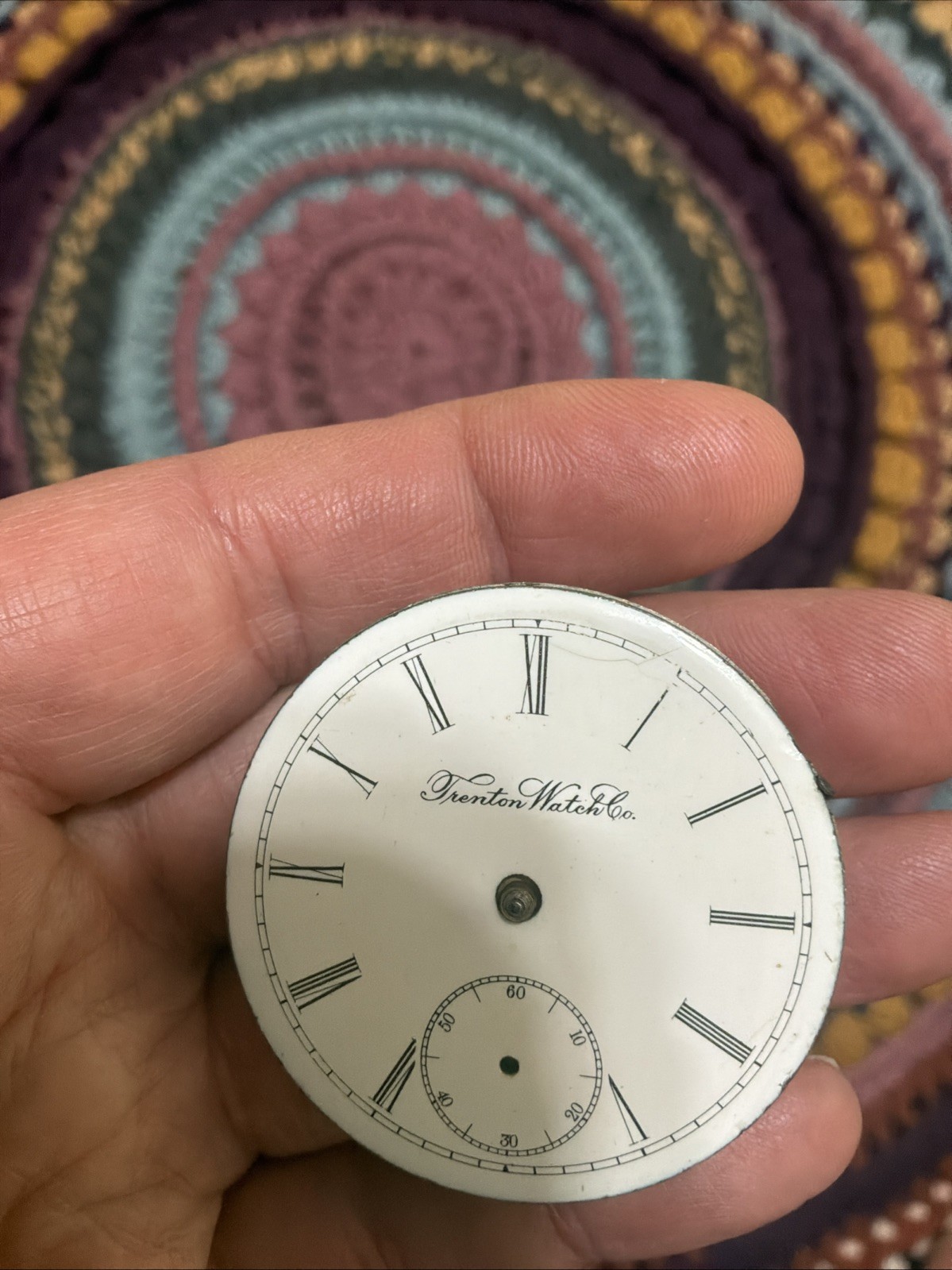 1895 Trenton Watch Co. 18s 7J Pocket Watch Movement For Parts or Repair