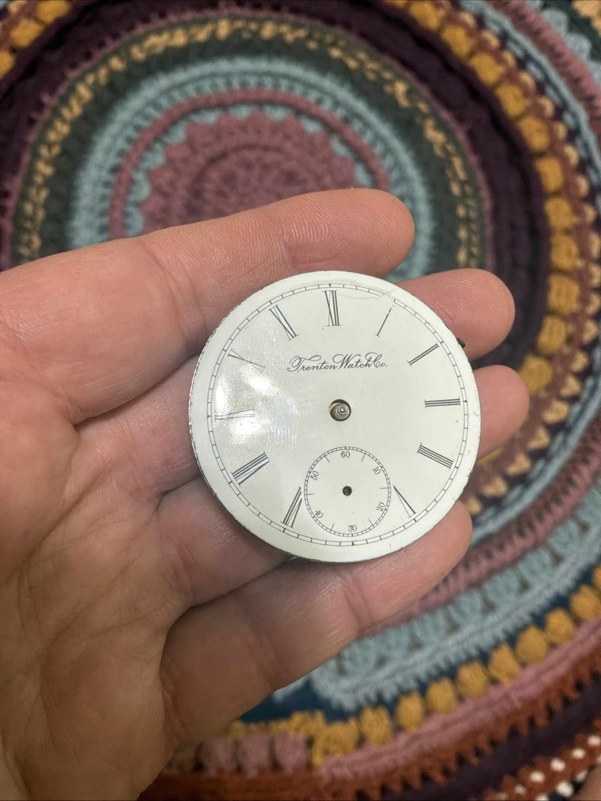 1895 Trenton Watch Co. 18s 7J Pocket Watch Movement For Parts or Repair