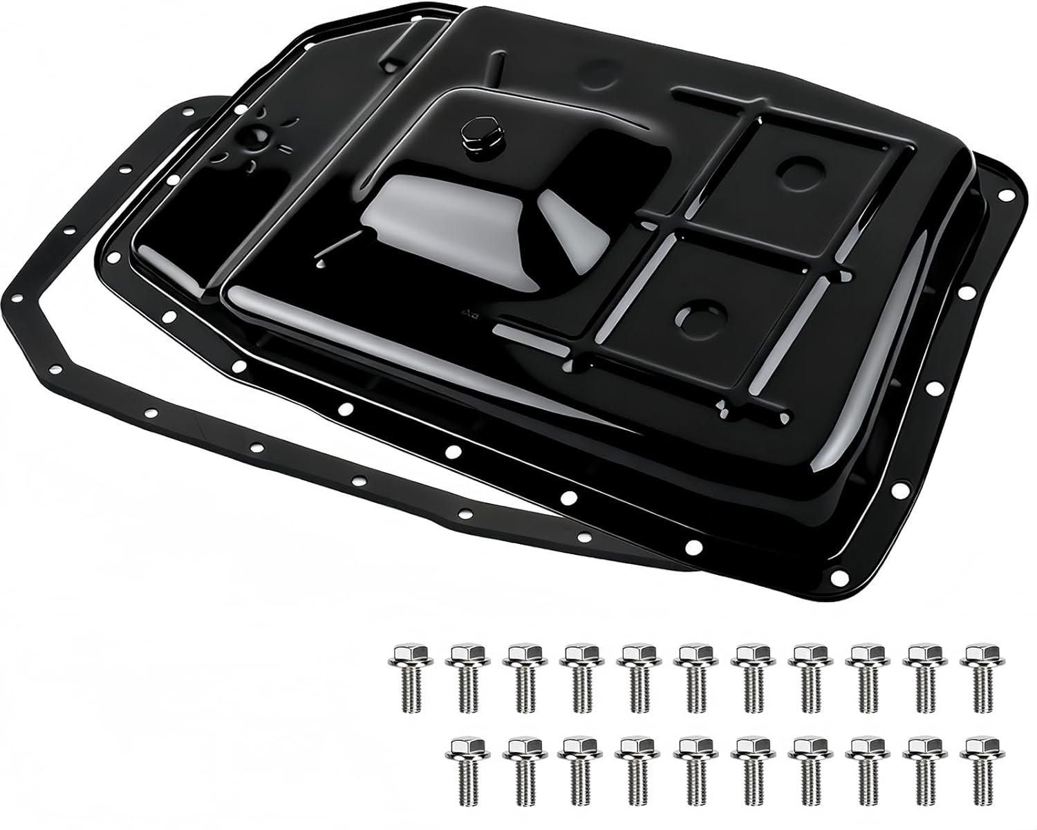 265-854 Transmission Oil Pan with Gasket and Drain Plug and 21*Screw Compatible