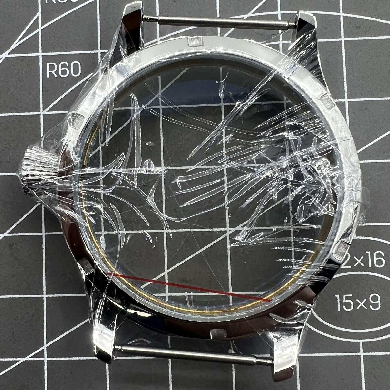44mm Watch Case Stainless Steel Case for 6498 Seagull ST3600/ST3621 or ETA 6497