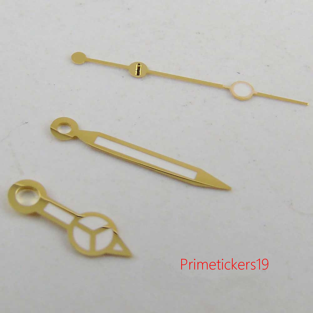 Yellow/Rose Golden Watch Hands Fit for NH35 NH36 Movement Blue/Red Second Hand