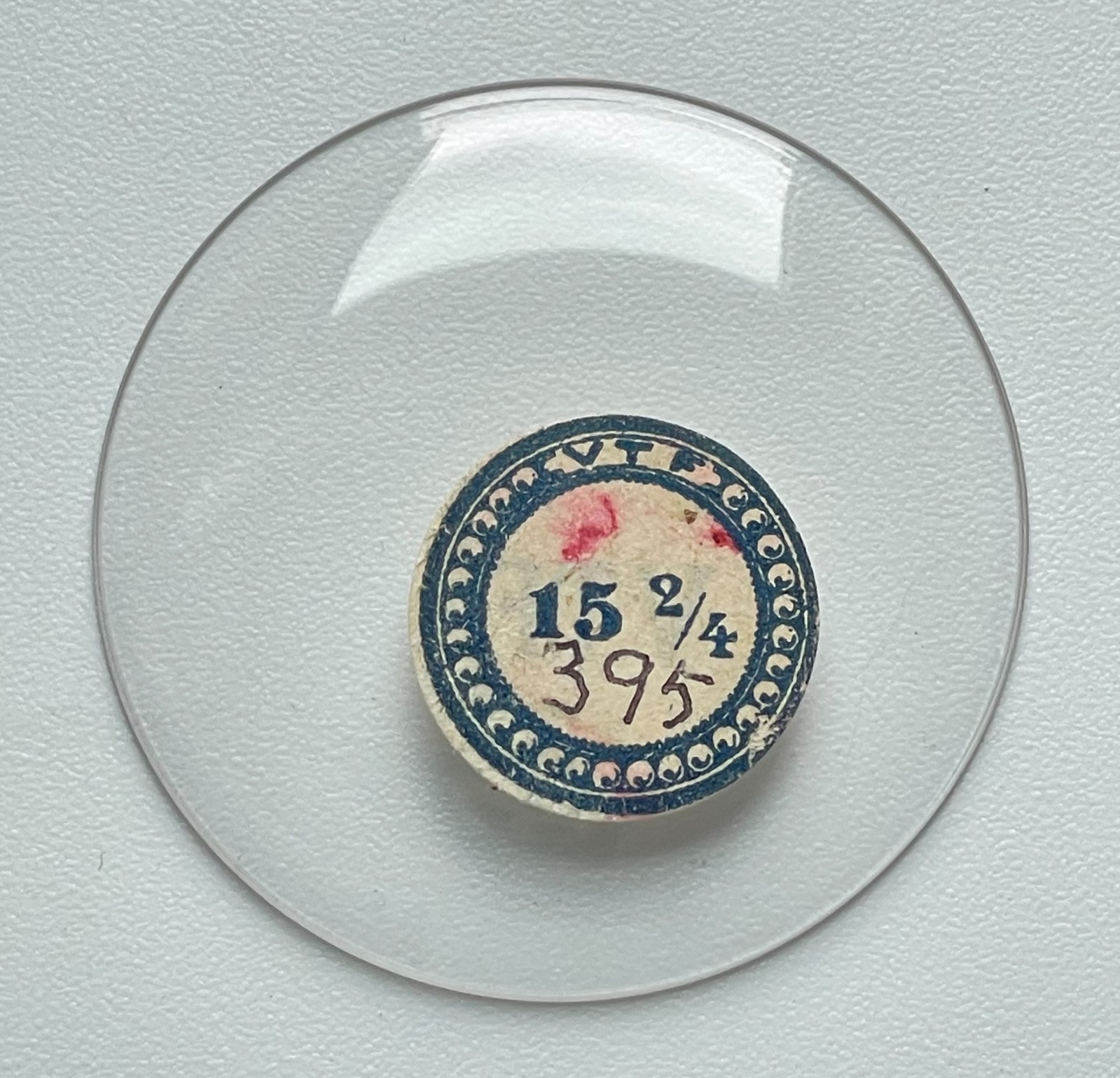 NOS VTF Pocket Watch Crystal Round Glass Replacement 39.6mm 397 15 2/4 Parts