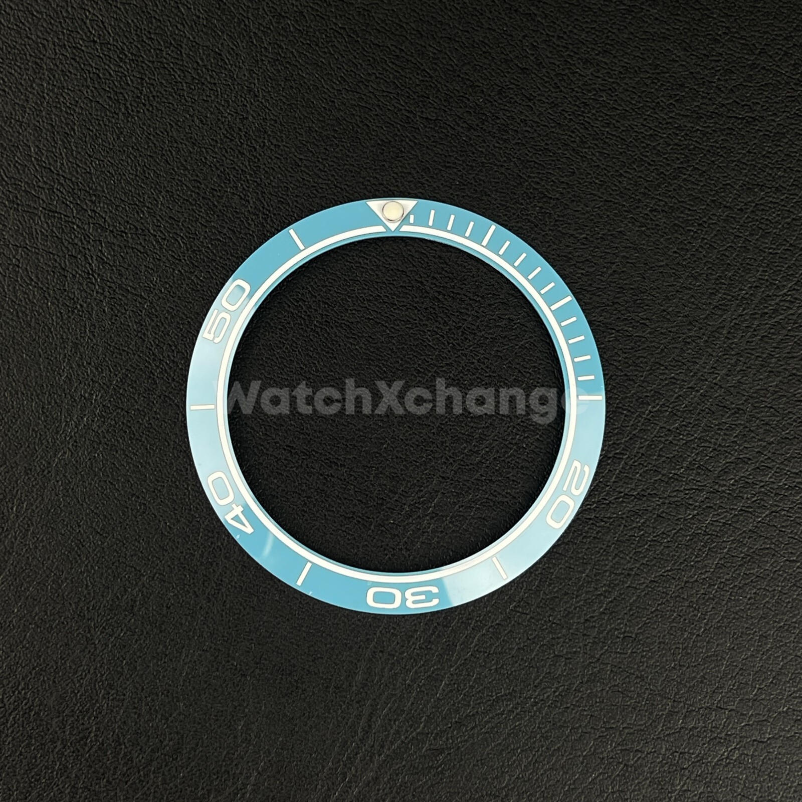 38mm Ceramic Bezel insert Light Sky Blue & White For Rolex Seiko SKX SRPD