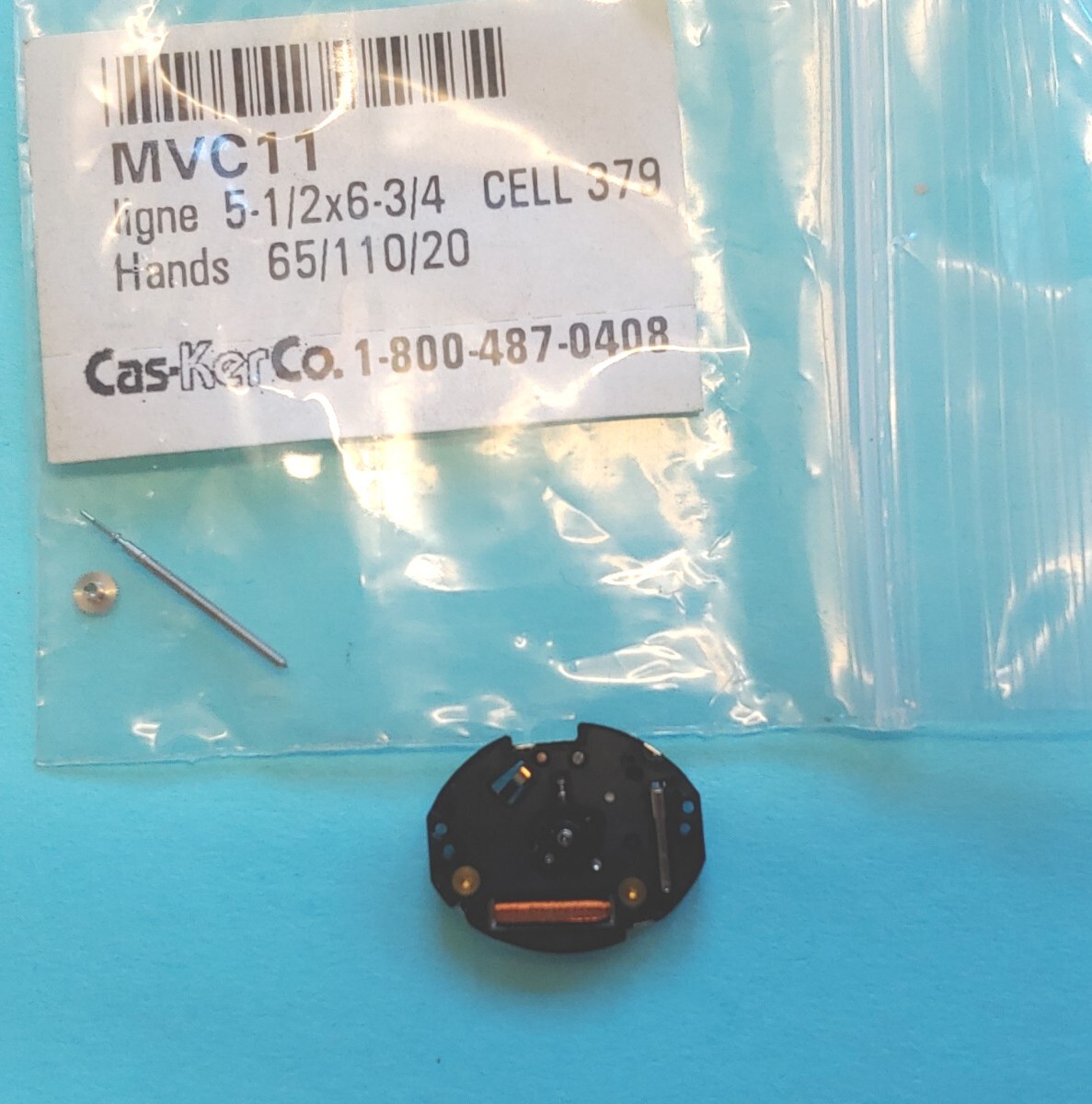 NOS Seiko (SII O) VC11A 3 Hand Quartz Movement. Sets, Runs, Keeps Time 24 Hrs.