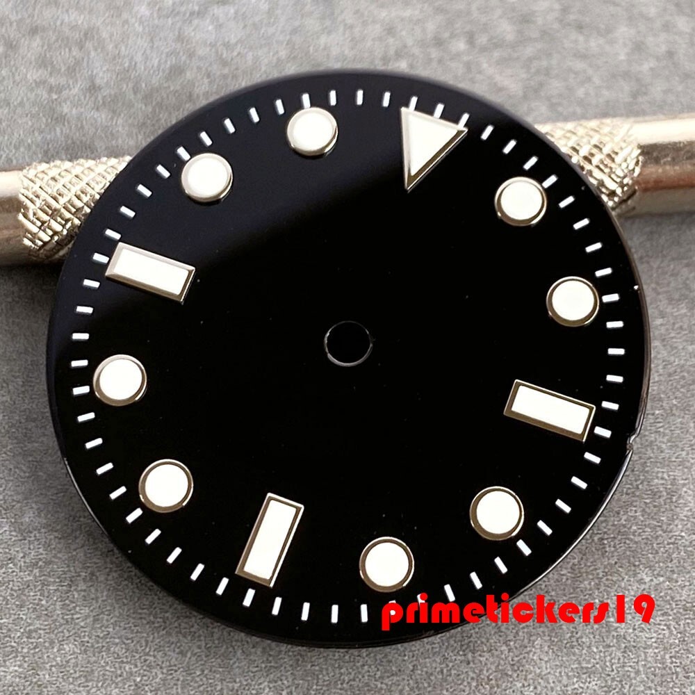 29mm Black Watch Dial Hands Set Fit NH35 ETA2824 PT5000 Miyota82 Wristwatch Part