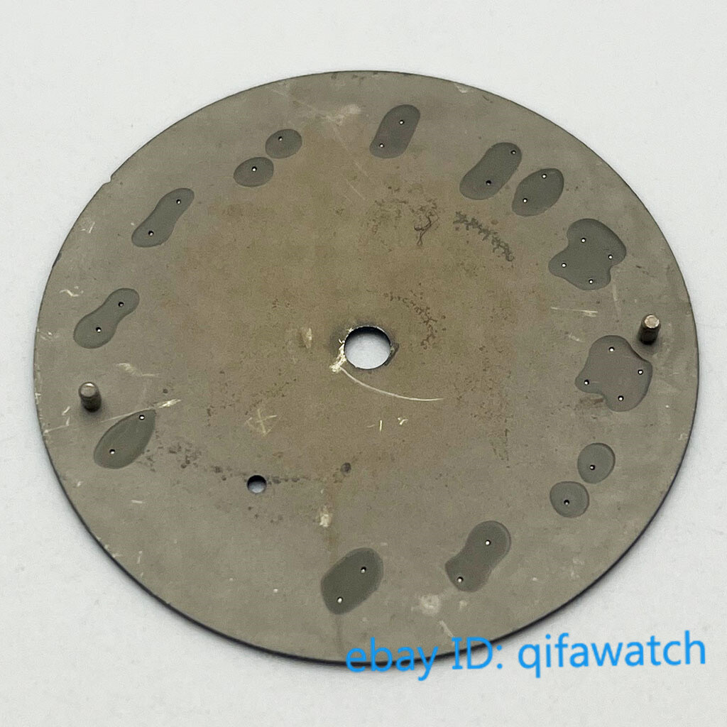 37mm sterile Black/blue/white watch Dial luminous Fit ETA 6498 st3621 movement