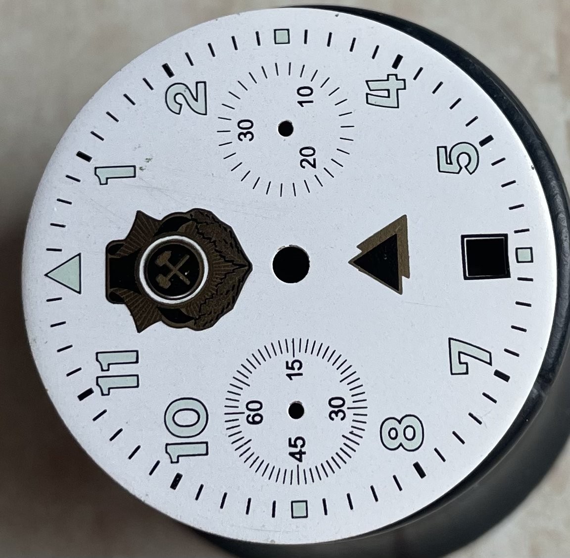 Original Poljot Chronograph Cal 3133 Dial for Wrist Watch Face