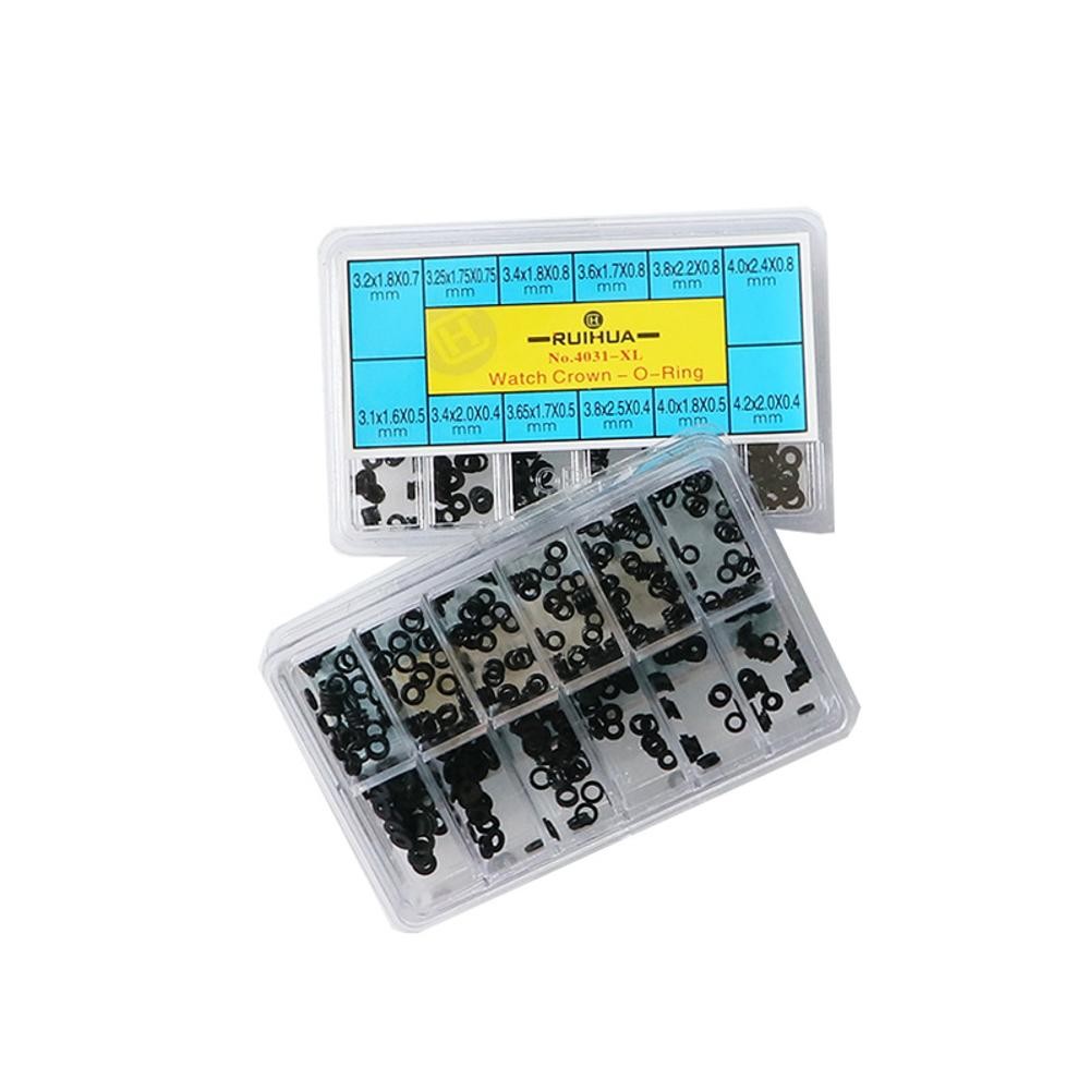 300Pack 12-Size Waterproof Rubber Assorted Sealed O-ring Gasket For Watch Crown
