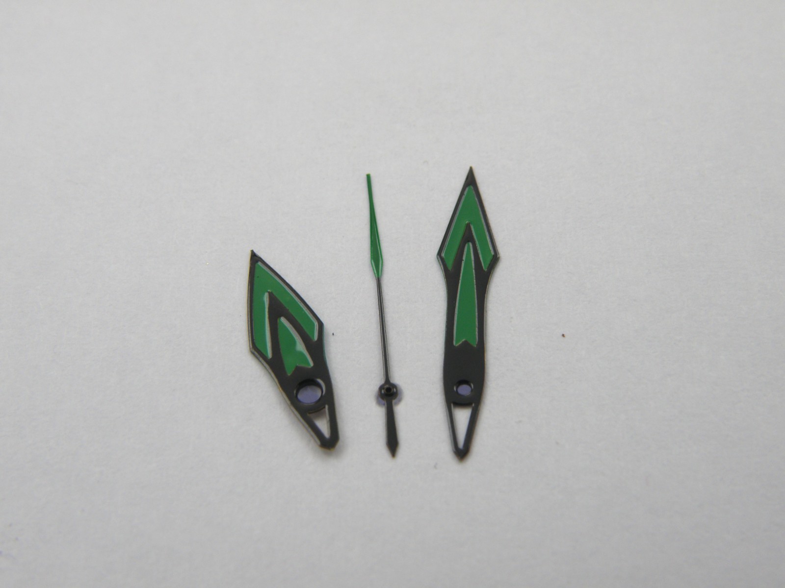 Watch Hand 3 Green/Black Arrow 120 / 70 / 20 ETA Quartz Hands