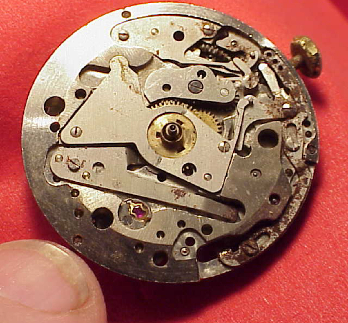 Armbandwecker Gruen 920 SS Duotone Pierce 135 ALARM WRISTWATCH MOVEMENT ONLY