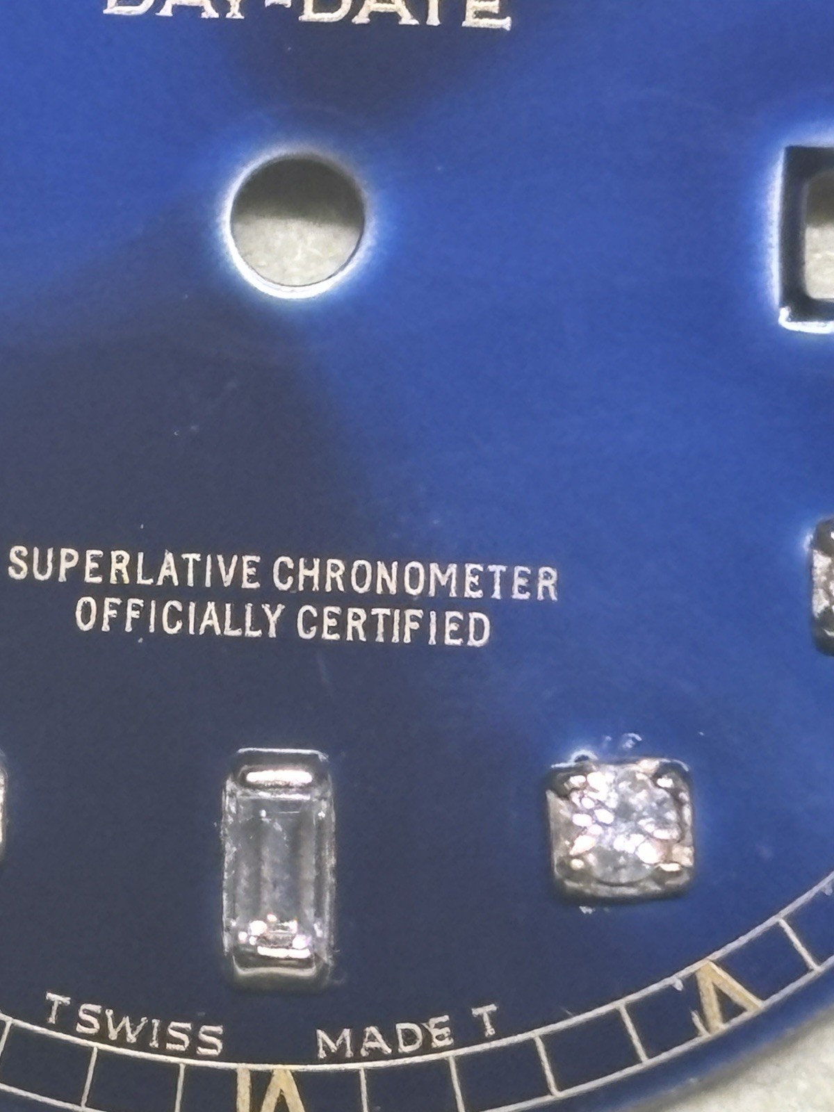 Rolex Quick Set President Custom Diamond Dial For White Gold 18239 118239 18039