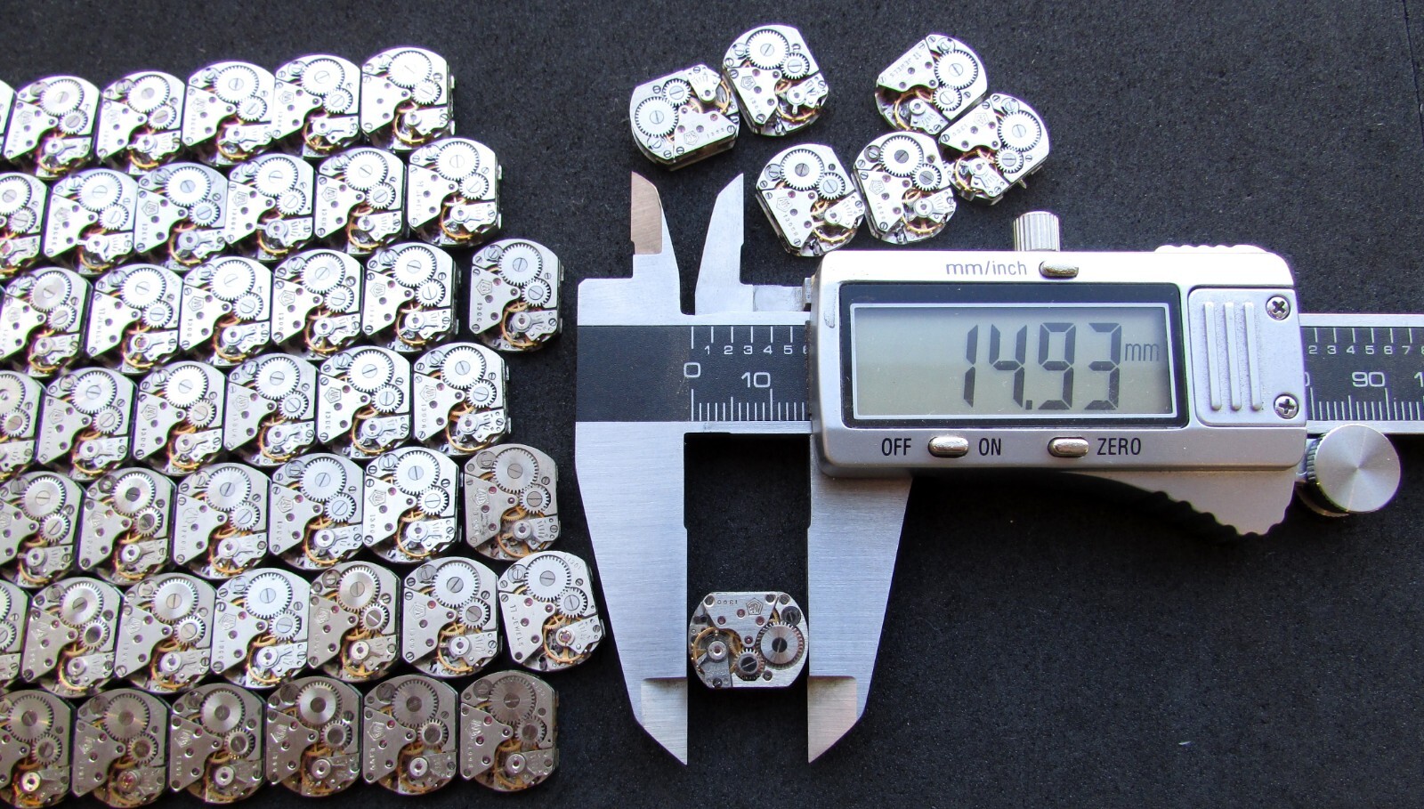 Lot 37 extra small watch movements LUCH caliber 1300 Steampunk Art or repair