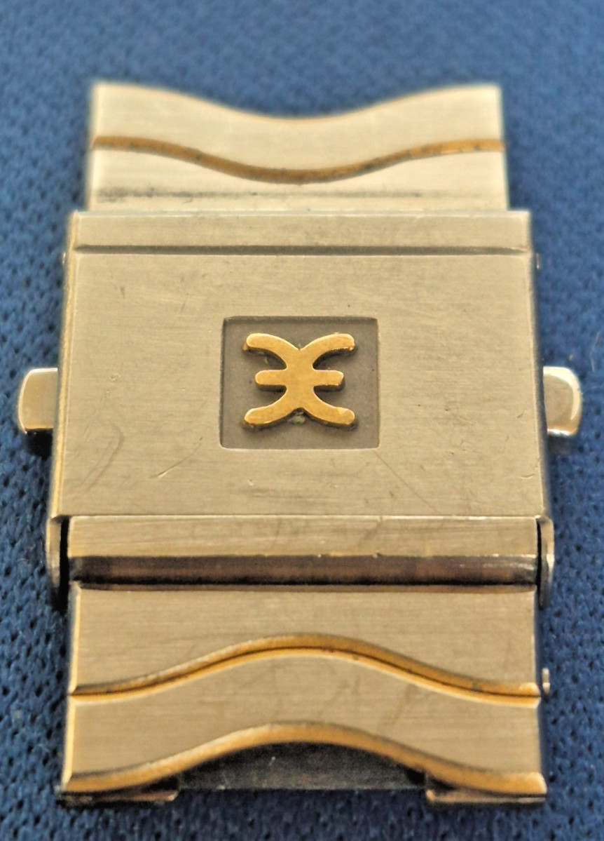 Ebel Sport Classic Wave Men Gold and Steel Watch Clasp Buckle For 15mm Band