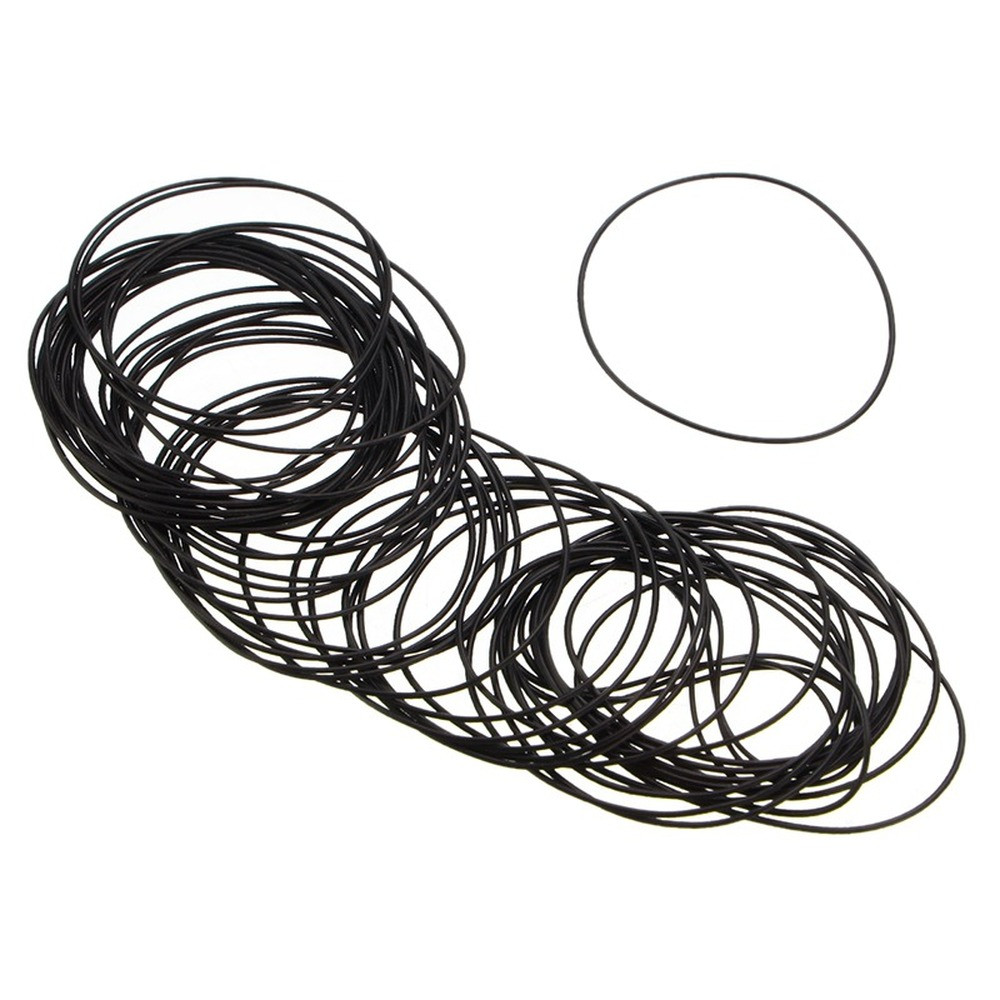 13-36mm DIA Rubber O Ring Waterproof Round Watch Back 0.6mm Gasket Rubber Seal