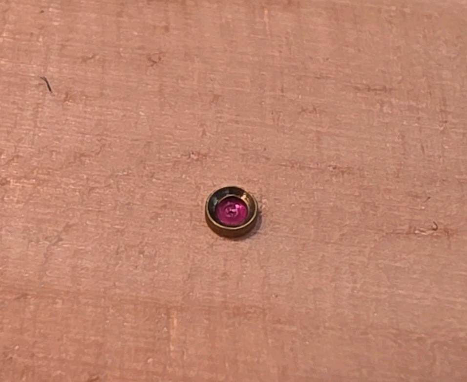 NOS Hamilton 16s Pocket Watch Grades 950B & 992B Balance Hole Jewel 1.59mm Diam