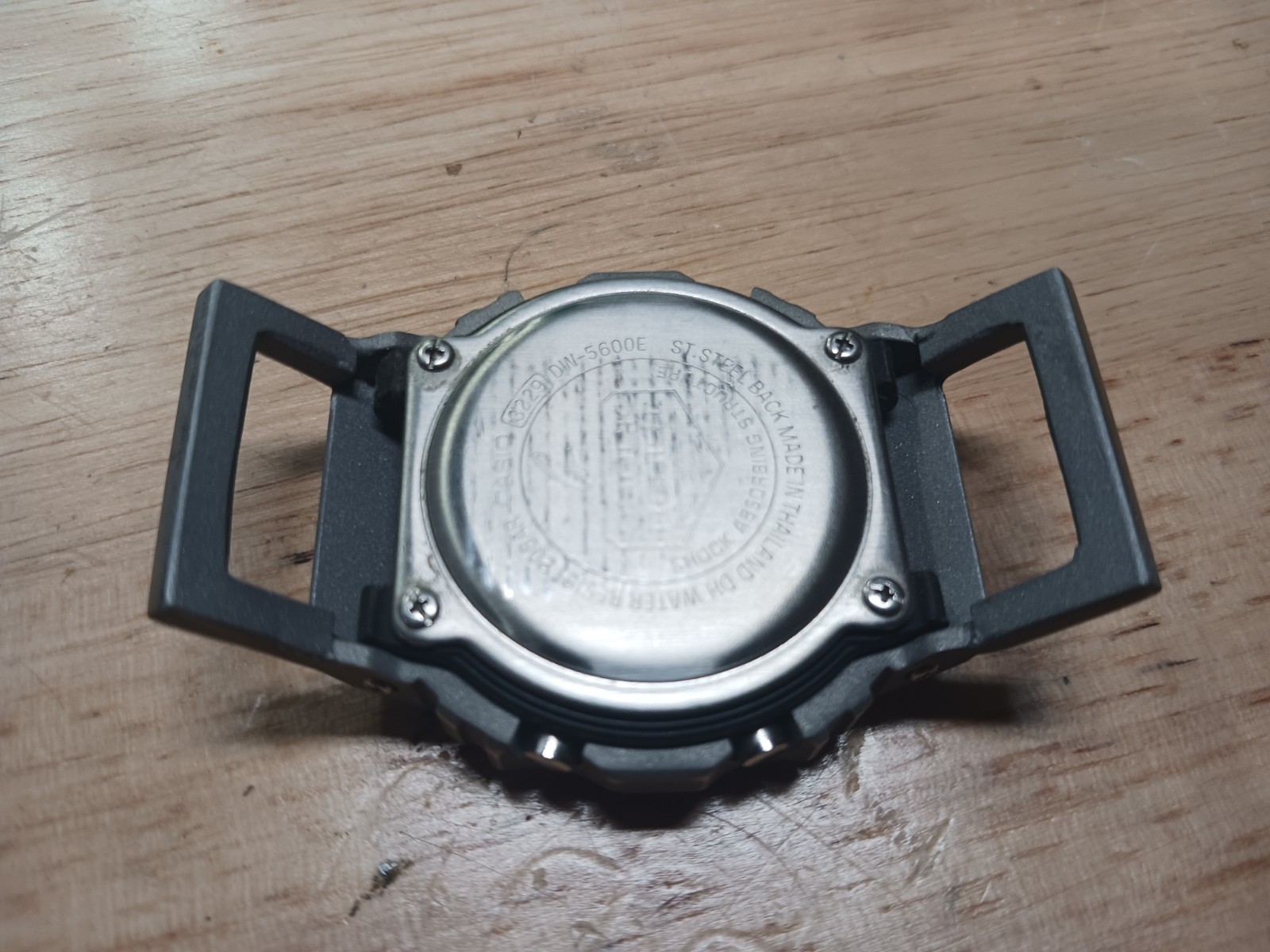 WELDED ONE PIECE DW5600 NATO Stainless SHELL with lugs PLASTIC LUG BYPASS
