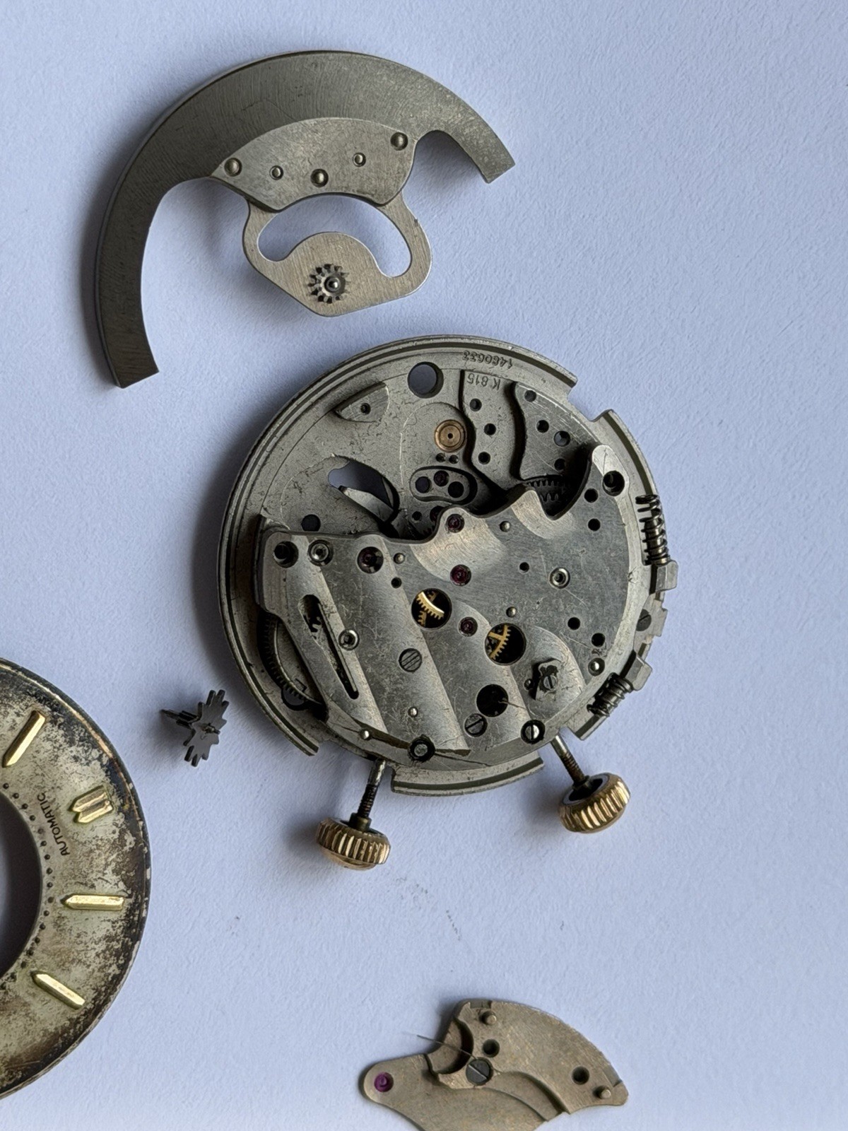 Jaeger LeCoultre Memovox K815 Movement For Parts Or Repair