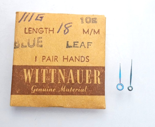 WITTNAUER 10E Watch Hands Blue Leaf watch part #111G
