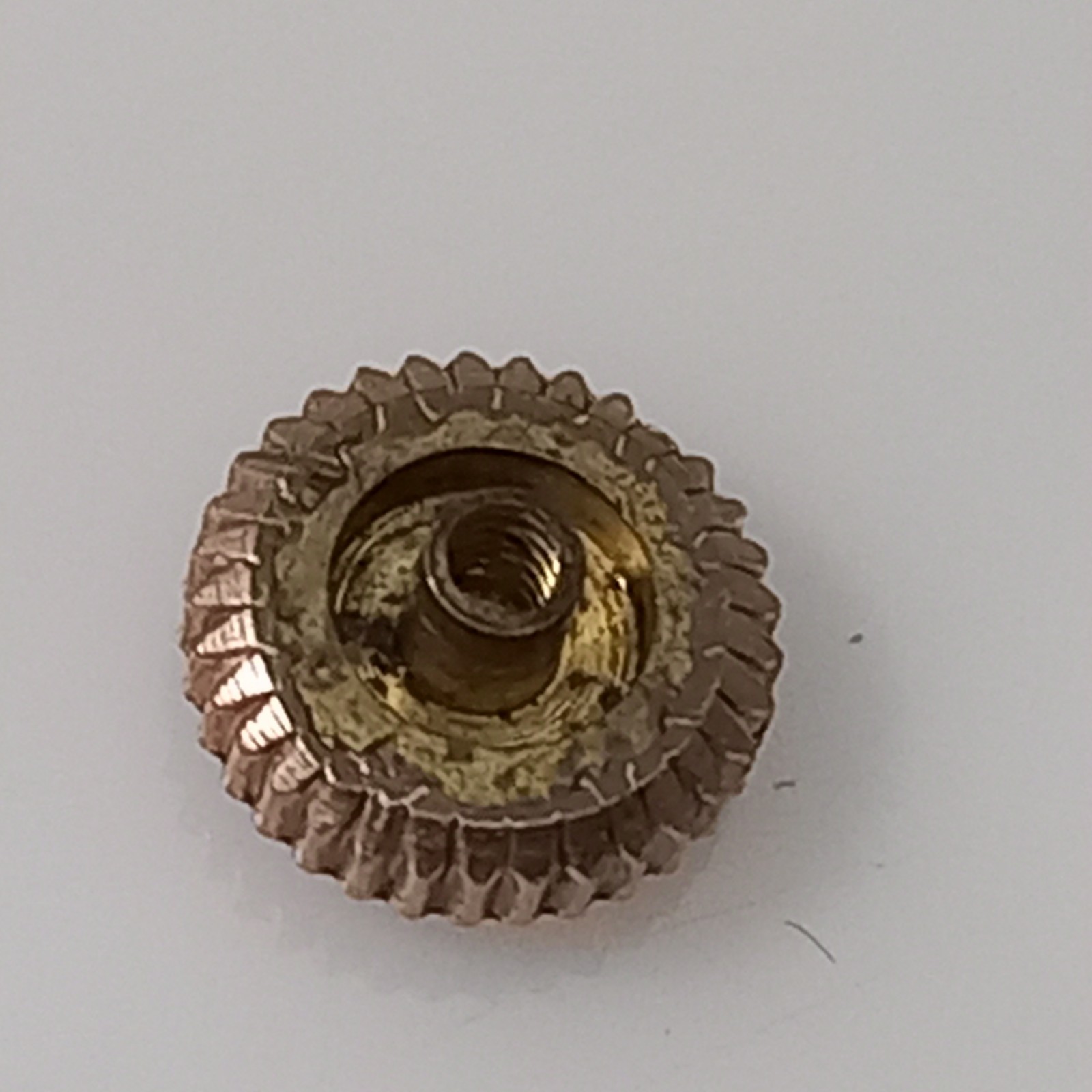 6.5mm Rose Gold Plate Crown For Vintage 1940-60s Swiss Watches Stem: 1.4mm Tap 5
