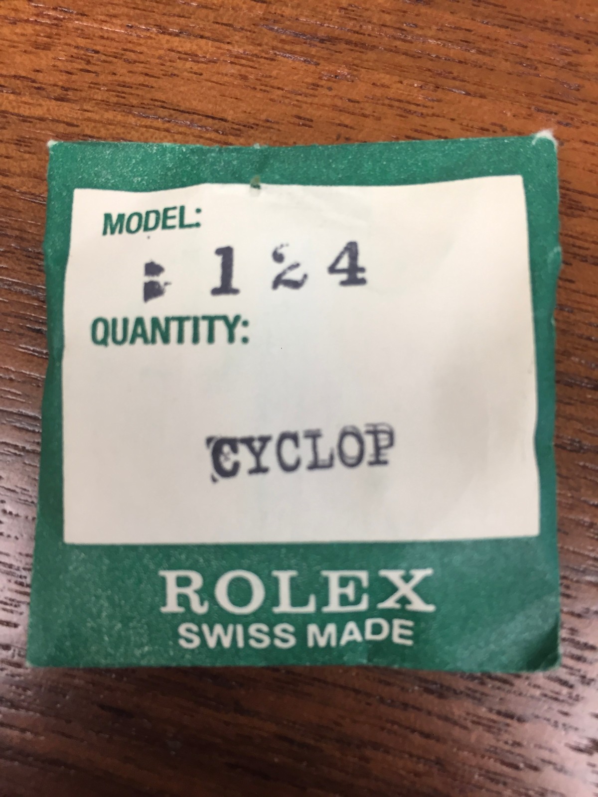 Rolex Tudor Original 25-124 Tropic Prince Day Date Crystal OEM NOS