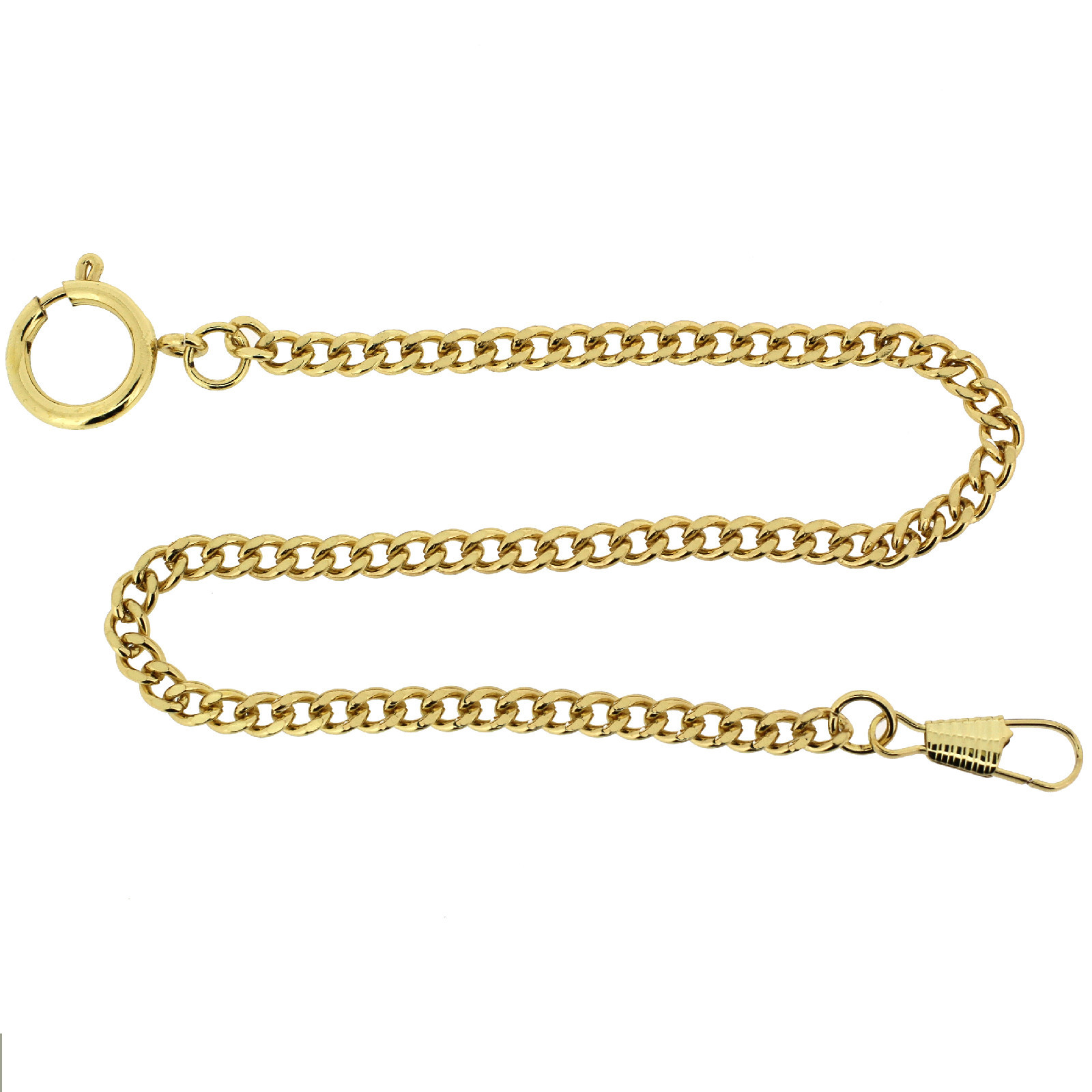 Pocket Watch Chain Fob Curb Design 14″ PC3-G