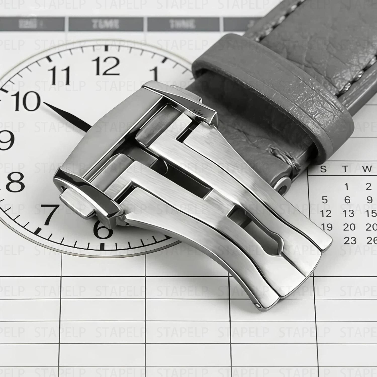 Metal Folding Buckle 18 20 22mm Stainless Steel Brushed Clasp for Omega Watch
