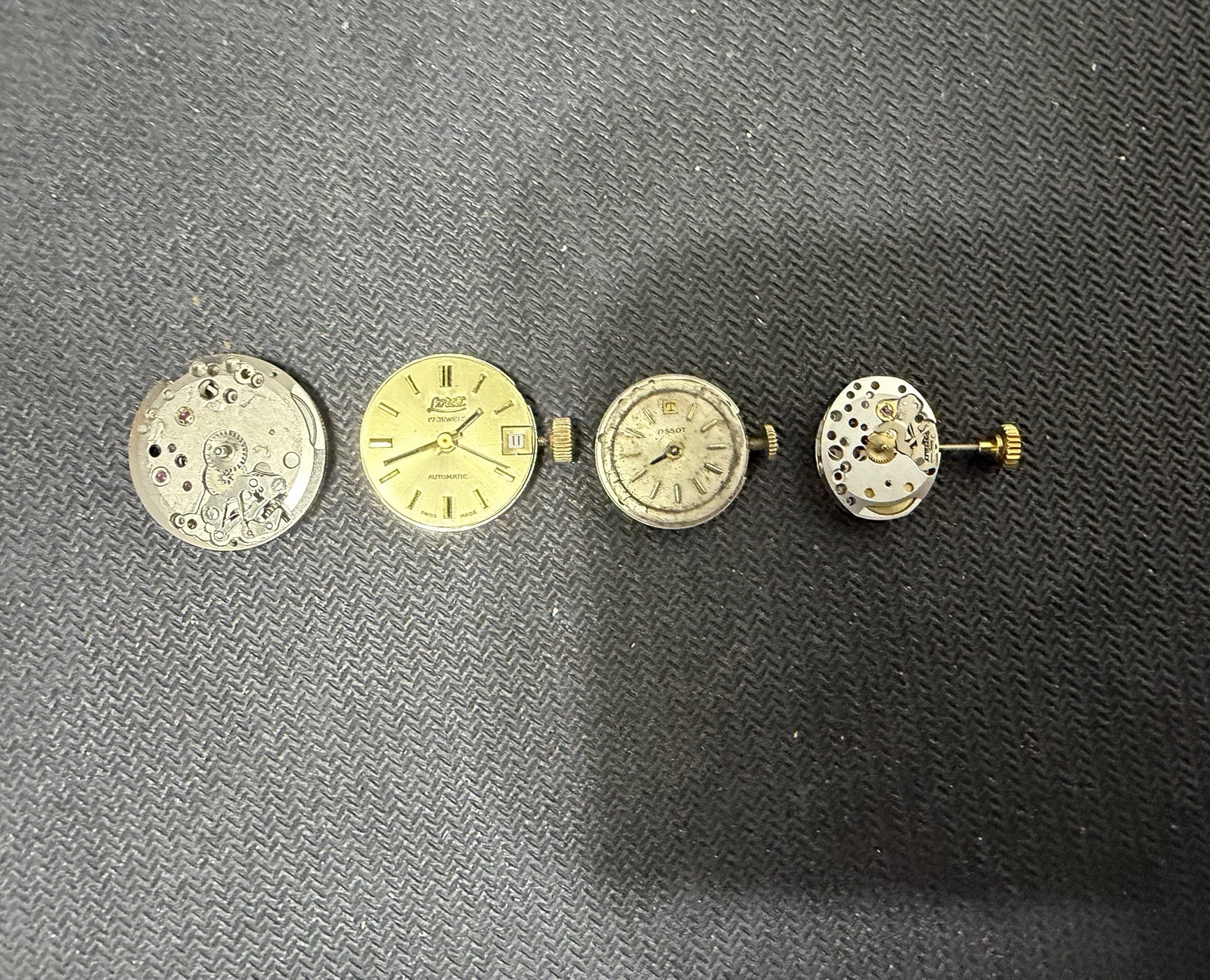 Lot 4 Vintage Swiss Watch Movements Inc Tissot