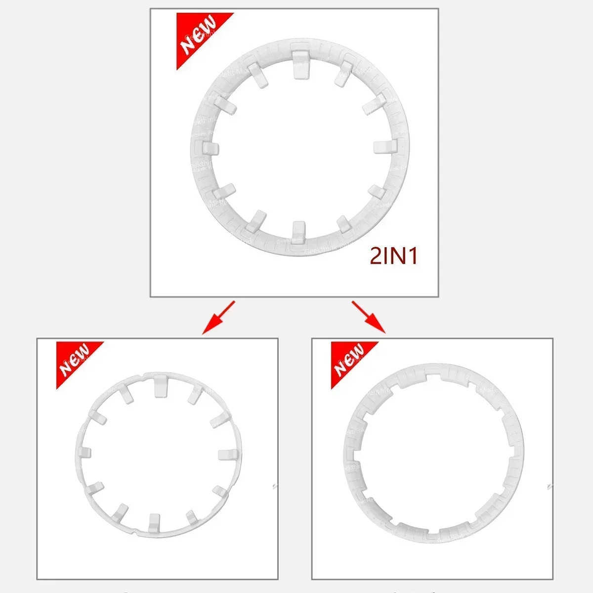 Modification Watch Scale Ring for Casioak GA2100 Dial Index Hour Marker Refit