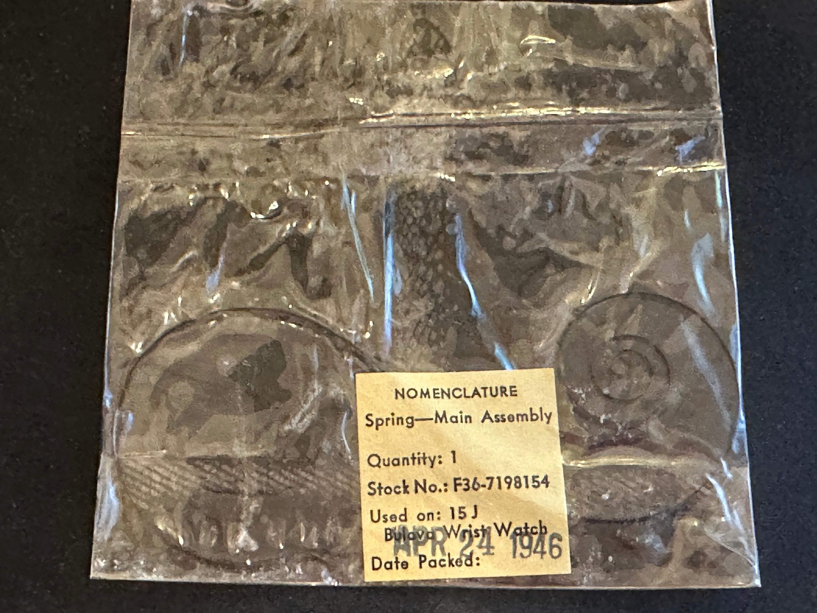 Bulova Factory Mainspring for caliber 10AK & 10BM made for military – Steel