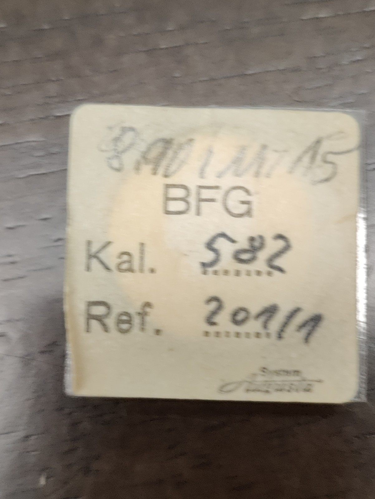 NOS Baumgartner BFG Cal. 582 Part 201/1 Center Wheel