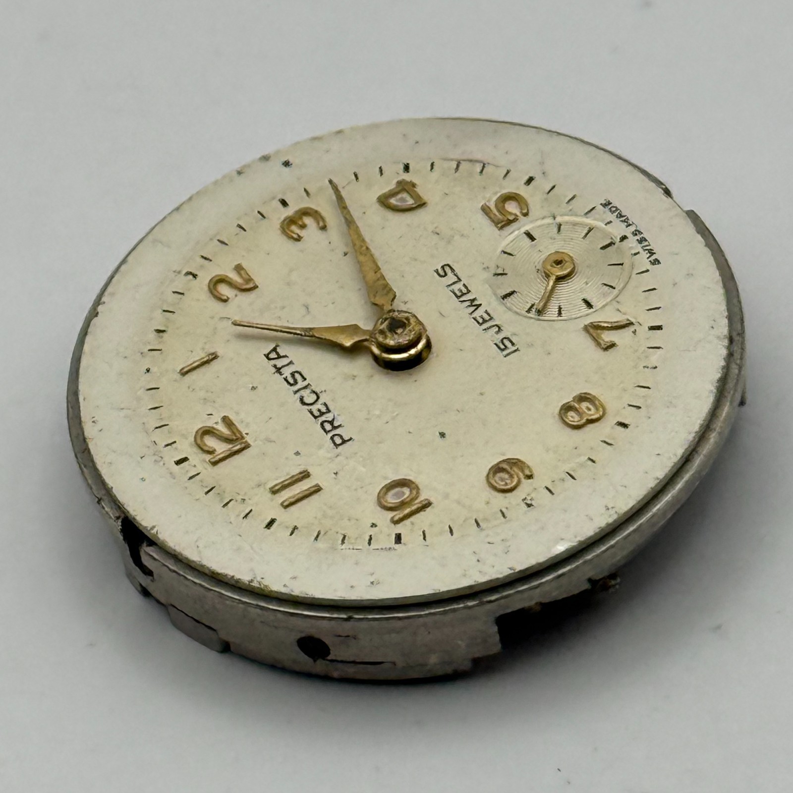 Arogno 125 Watch Movement Precista Steelco 15 Jewels Manual Wind Parts 23.7mm