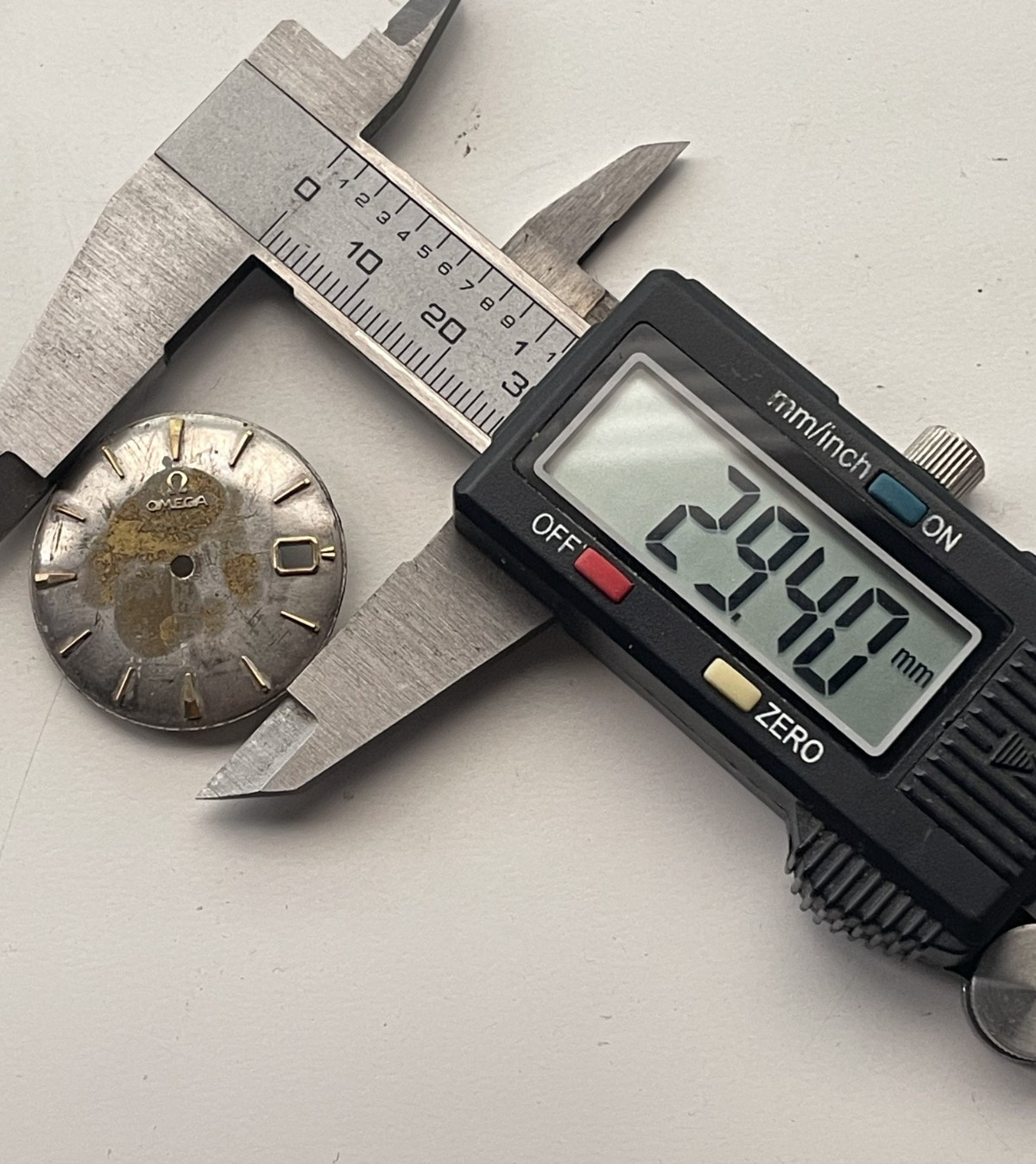 Vintage Omega Watch Silver Dial 29mm